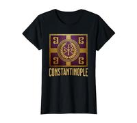 Symbole du Drapeau de l'empire Byzantin de Constantinople T-Shirt, Femme, Noir, XS
