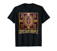 Symbole du Drapeau de l'empire Byzantin de Constantinople T-Shirt, Homme, Noir, L