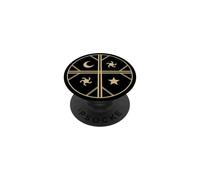 Symbole du Drapeau Mapuche Wenufoye PopSockets PopGrip Adhésif