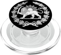 Symbole du Lion Persan Iran et Soleil PopSockets PopGrip pour MagSafe
