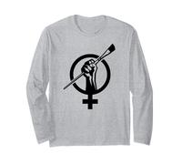 Symbole du Mouvement féministe - Poing d'autonomisation de L'Artiste féministe Manche Longue