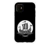 Symbole du Patrimoine Nordique de la mer Viking au Clair de Lune Coque pour iPhone 11