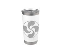 Symbole du pays basque de Lauburu pour les gens Gobelet isotherme en acier inoxydable double paroi