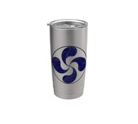 Symbole du pays basque de Lauburu pour les gens Gobelet isotherme en acier inoxydable double paroi