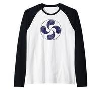 Symbole du Pays Basque de Lauburu pour Les Gens Manche Raglan