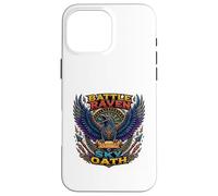 Symbole du serment du Ciel Nordique du Corbeau de Combat Coque pour iPhone 16 Pro Max