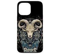 Symbole du Signe Astrologique du Zodiaque Bélier du 21 Mars au 19 Avril Coque pour iPhone 13 Pro Max