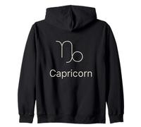 Symbole du zodiaque Capricorne Minimal Astrologie Signe Sweat à Capuche