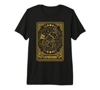 Symbole du Zodiaque Capricorne Tarot Astrologique Capricorne T-Shirt Haut de Gamme