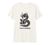 Symbole du Zodiaque Dragon du Nouvel an Chinois 2024 T-Shirt Haut de Gamme