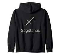 Symbole du zodiaque Sagittaire Signe astrologique minimal Sweat à Capuche