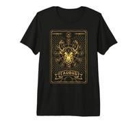 Symbole du Zodiaque Taureau Taureau Horoscope Astrologique Tarot T-Shirt Haut de Gamme