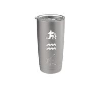 Symbole du zodiaque Verseau Constellation Astrologie Design Gobelet isotherme en acier inoxydable double paroi