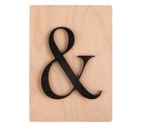 Symbole En Bois Et, Fsc Mixed Credit, Noir, 10,5x14,8cm