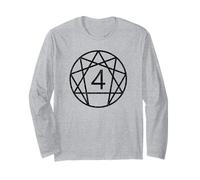 Symbole ennéagramme personnalité type 4 quatre-indicateurs Manche Longue