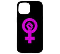 Symbole féministique Droits des Femmes Fille Puissance égalité des Genres Coque pour iPhone 15