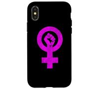 Symbole féministique Droits des Femmes Fille Puissance égalité des Genres Coque pour iPhone X/XS