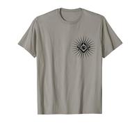 Symbole Franc-Maçon All Seeing Eye Logo Masonic Square T-Shirt