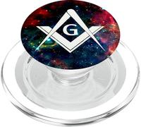 Symbole Franc-Maçon Grand Architecte G Boussole Carrée PopSockets PopGrip pour MagSafe