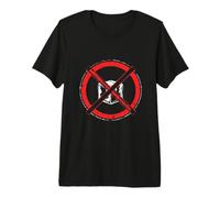 Symbole Gras sans glaçon Rouge Cercle Oblique T-Shirt Haut de Gamme