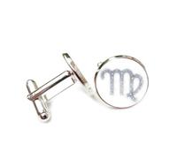 Symbole Gris De La Vierge, Intrication Quantique, Porte-Bonheur, CadeauPour Un Ami, Vierge Parmi Les Douze Signes Du Zodiaque, Boucle De Manchette Personnalisée, Accessoire De Chemise, Cadeau Pour U