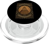 Symbole œil Pyramide gravé Vintage PopSockets PopGrip pour MagSafe
