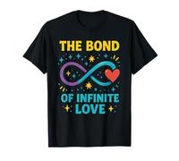 Symbole Infinity avec cœur et inscription en allemand sur l'amour éternel T-Shirt