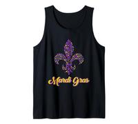 Symbole Louisiane Léopard Fleur De Lis Mardi Gras Carnaval Débardeur