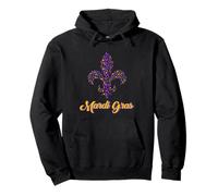 Symbole Louisiane Léopard Fleur De Lis Mardi Gras Carnaval Sweat à Capuche
