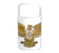 Symbole maçonnique avec « Les Deux Ailes étalant l'aigle Artistique » S&C Coque pour iPhone 17 Pro