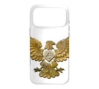 Symbole maçonnique avec « Les Deux Ailes étalant l'aigle Artistique » S&C Coque pour iPhone 17 Pro Max