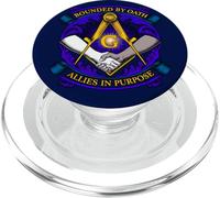 Symbole maçonnique avec serment « Allies in Purpose », Franc-maçon S&C PopSockets PopGrip pour MagSafe