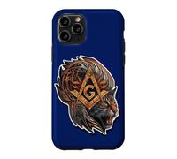 Symbole maçonnique avec Un_Tigre_Puissant,Franc-maçon S&C Coque pour iPhone 11 Pro