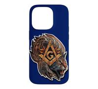 Symbole maçonnique avec Un_Tigre_Puissant,Franc-maçon S&C Coque pour iPhone 14 Pro