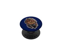 Symbole maçonnique avec Un_Tigre_Puissant,Franc-maçon S&C PopSockets PopGrip Adhésif