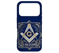 Symbole maçonnique avec « Vertue, Sagesse, fraternité », Franc-maçon Coque pour iPhone 17 Pro
