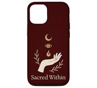 Symbole Magique de Lune sacrée Occulte Gothique sorcière Coque pour iPhone 12/12 Pro
