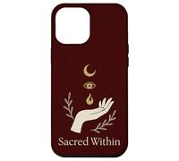 Symbole Magique de Lune sacrée Occulte Gothique sorcière Coque pour iPhone 12 Pro Max