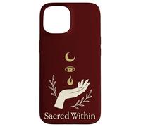 Symbole Magique de Lune sacrée Occulte Gothique sorcière Coque pour iPhone 15