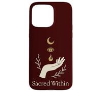 Symbole Magique de Lune sacrée Occulte Gothique sorcière Coque pour iPhone 15 Pro Max