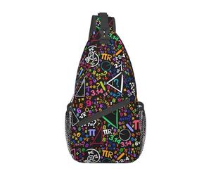 Symbole Mathématique Unisexe Sling Bag Petit Sac À Bandoulière Réglable Sac De Poitrine Pour Usage Quotidien Voyage Excursion