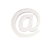 Symbole @ - MDF Blanc - 11 cm - Rayher