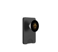 Symbole Mystique de l'emblème céleste Fleur de lys PopSockets PopWallet pour MagSafe