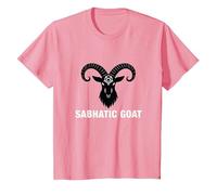 Symbole Mystique Occulte chèvre sabbatique Baphomet T-Shirt, Enfant, Rose, 12 Ans
