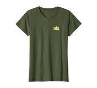 Symbole NB, Mois de la fierté Non Binaire, Nonbinaire LGBTQ Discret T-Shirt, Femme, Olive, M