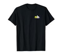 Symbole NB, Mois de la fierté Non Binaire, Nonbinaire LGBTQ Discret T-Shirt, Homme, Noir, 6XL