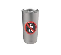 Symbole « No People No Walking » Gobelet isotherme en acier inoxydable double paroi