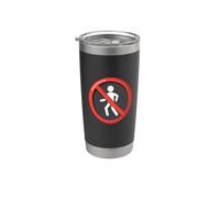 Symbole « No People No Walking » Gobelet isotherme en acier inoxydable double paroi