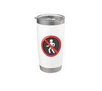 Symbole « No People No Walking » Gobelet isotherme en acier inoxydable double paroi