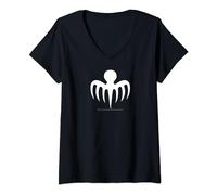 Symbole officiel James Bond 007 Spectre (blanc) T-Shirt avec Col en V